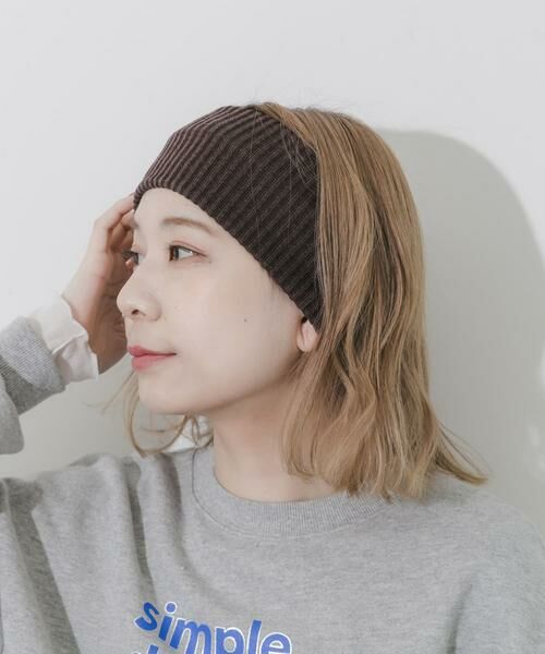 SMELLY / スメリー カチューシャ・カチューム・その他 | リブニットワイドヘアバンド | 詳細3