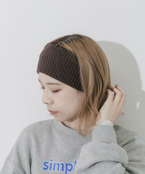 SMELLY / スメリー カチューシャ・カチューム・その他 | リブニットワイドヘアバンド | 詳細4