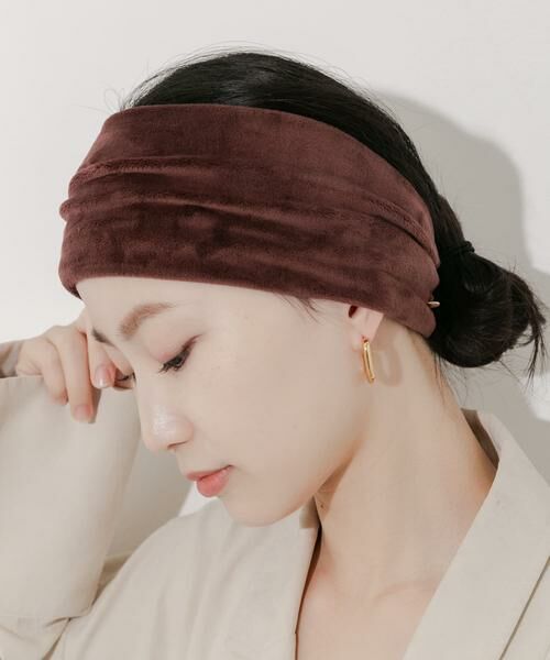 SMELLY / スメリー カチューシャ・カチューム・その他 | ベロアワイドヘアバンド | 詳細2