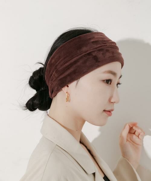 SMELLY / スメリー カチューシャ・カチューム・その他 | ベロアワイドヘアバンド | 詳細3