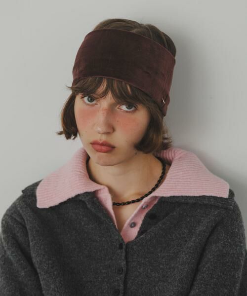 SMELLY / スメリー カチューシャ・カチューム・その他 | ベロアワイドヘアバンド | 詳細4