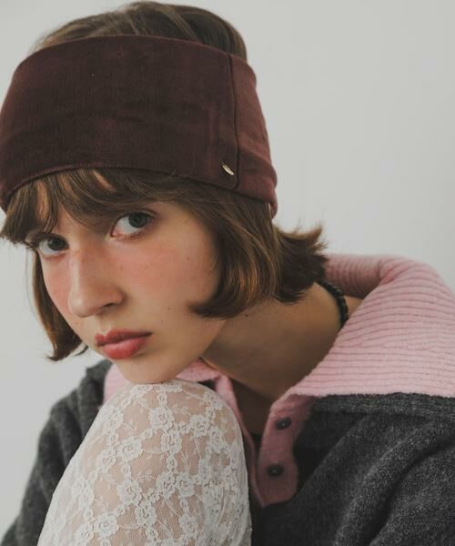 SMELLY / スメリー カチューシャ・カチューム・その他 | ベロアワイドヘアバンド | 詳細5