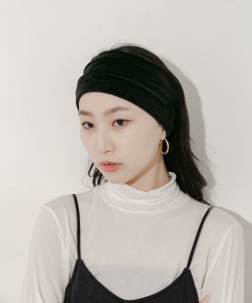 SMELLY / スメリー カチューシャ・カチューム・その他 | ベロアワイドヘアバンド | 詳細8