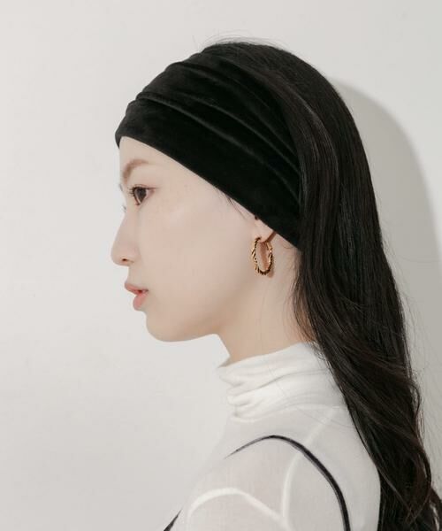 SMELLY / スメリー カチューシャ・カチューム・その他 | ベロアワイドヘアバンド | 詳細9