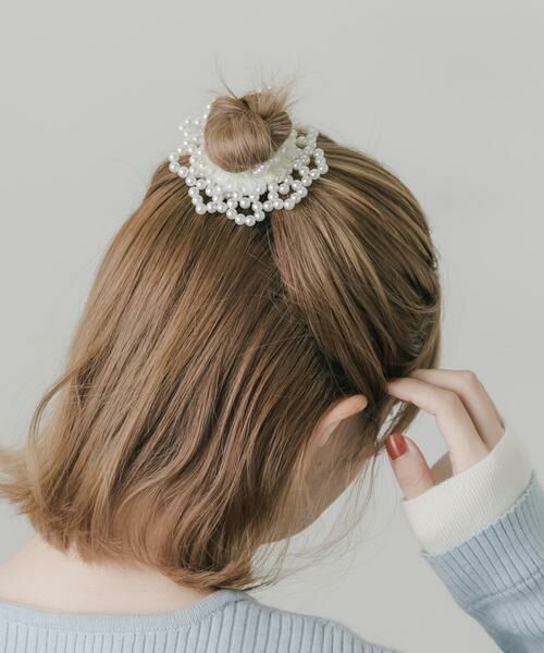 SMELLY / スメリー ヘアゴム・シュシュ | パールボリュームヘアポニー | 詳細3