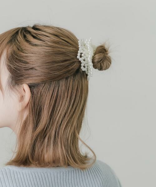 SMELLY / スメリー ヘアゴム・シュシュ | パールボリュームヘアポニー | 詳細5