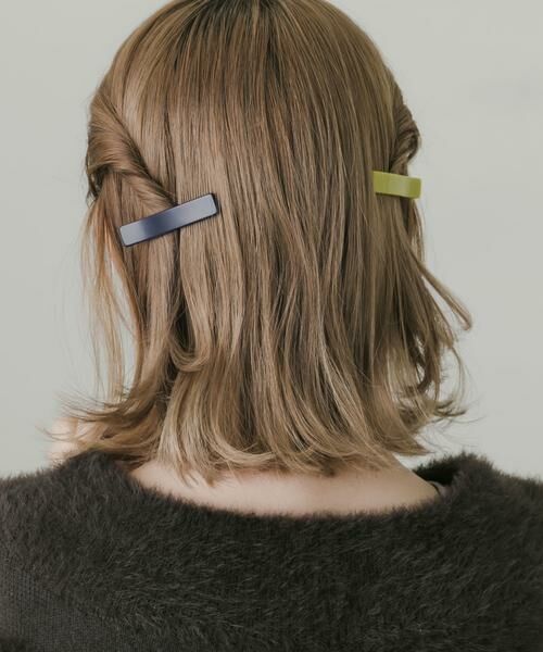 SMELLY / スメリー カチューシャ・カチューム・その他 | スクエアカラー2セットヘアピン | 詳細2