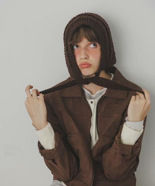 SMELLY / スメリー ニットキャップ | ケーブルアミボンネット | 詳細3