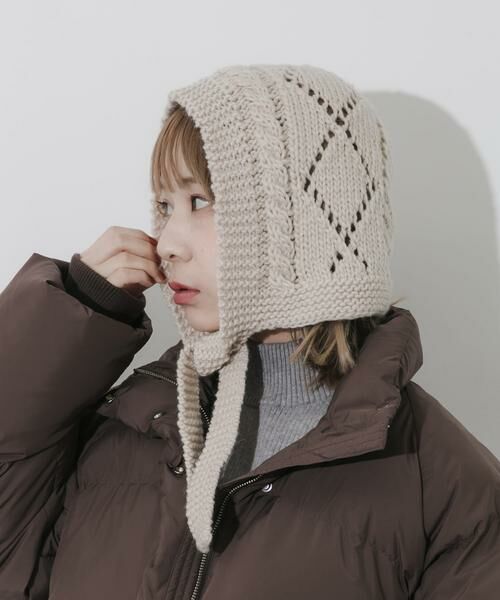 SMELLY / スメリー ニットキャップ | ケーブルアミボンネット | 詳細14