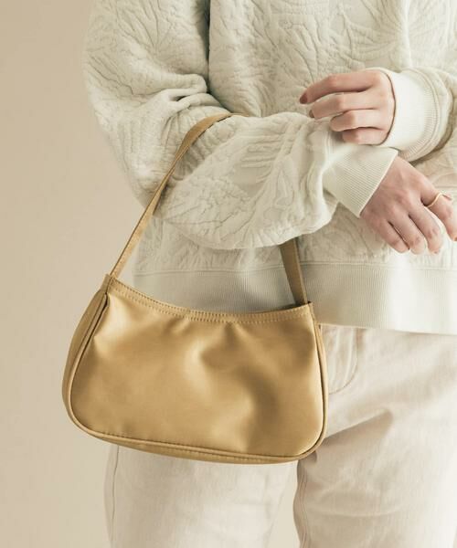 SMELLY / スメリー ハンドバッグ | サテンミニバッグ（ベージュ）