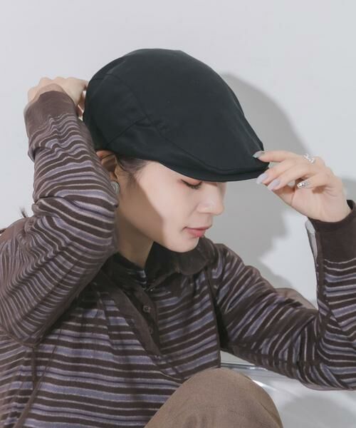 SMELLY / スメリー ハンチング・キャスケット・ベレー帽 | ドロストハンチング（ブラック）