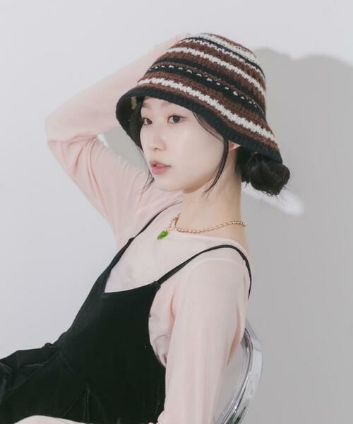 SMELLY / スメリー ハット | マルチボーダーニットハット | 詳細1