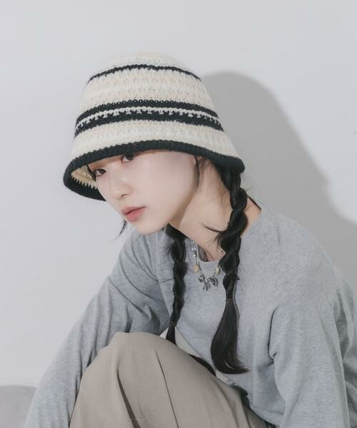 SMELLY / スメリー ハット | マルチボーダーニットハット | 詳細12
