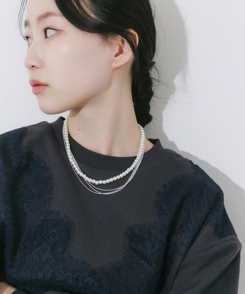 SMELLY / スメリー ネックレス・ペンダント・チョーカー | パールチェーンレイヤードネックレス | 詳細3