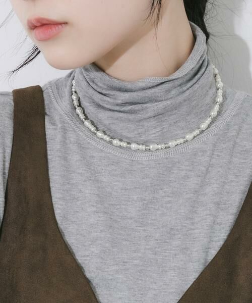 SMELLY / スメリー ネックレス・ペンダント・チョーカー | パールメタルビーズネックカフ | 詳細2