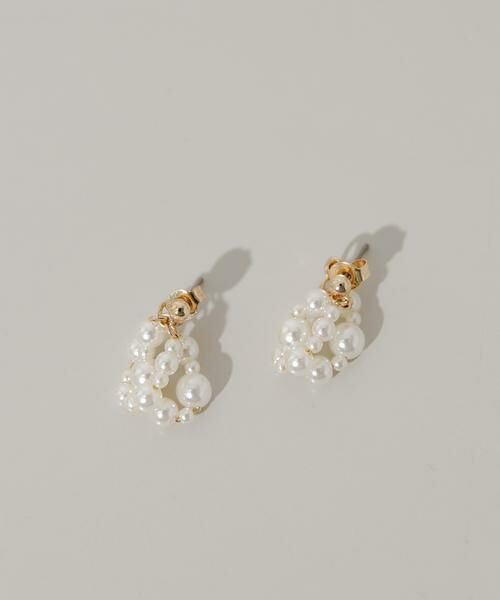 SMELLY / スメリー ピアス・イヤリング | ランダムパールレイヤードピアス | 詳細1