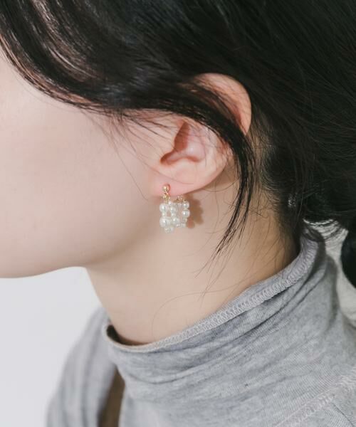 SMELLY / スメリー ピアス・イヤリング | ランダムパールレイヤードピアス | 詳細4