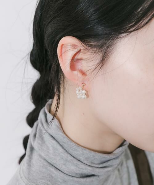 SMELLY / スメリー ピアス・イヤリング | ランダムパールレイヤードピアス | 詳細6