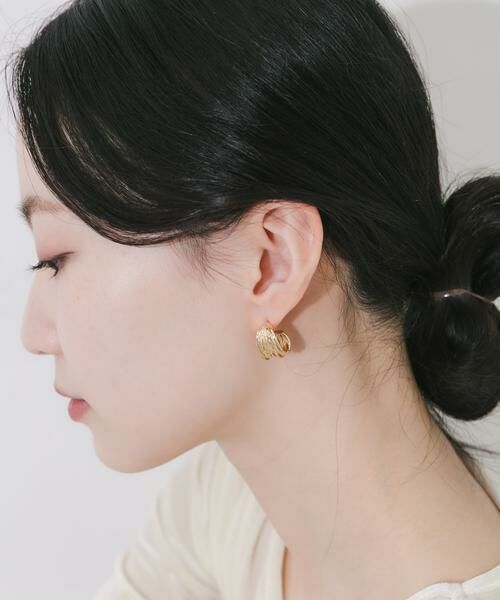 SMELLY / スメリー ピアス・イヤリング | レイヤードラインフープピアス | 詳細7