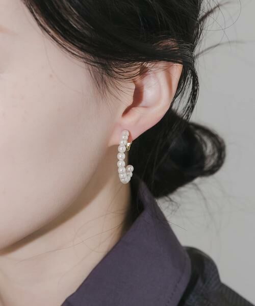 SMELLY / スメリー ピアス・イヤリング | パールフープイヤリング | 詳細5