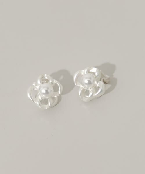 SMELLY / スメリー ピアス・イヤリング | メタルフラワーパールイヤリング | 詳細1