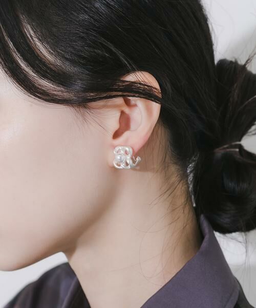 SMELLY / スメリー ピアス・イヤリング | メタルフラワーパールイヤリング | 詳細2