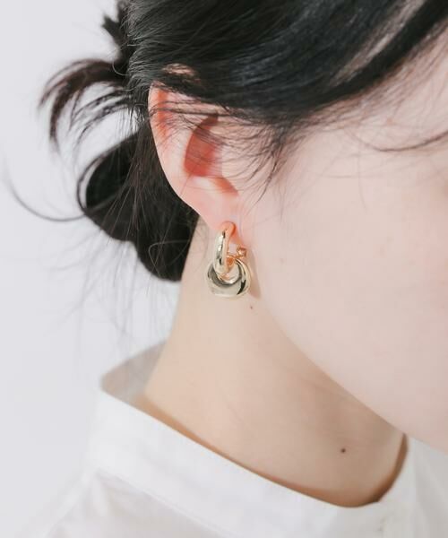 SMELLY / スメリー ピアス・イヤリング | ボリュームラウンドフープイヤリング | 詳細2