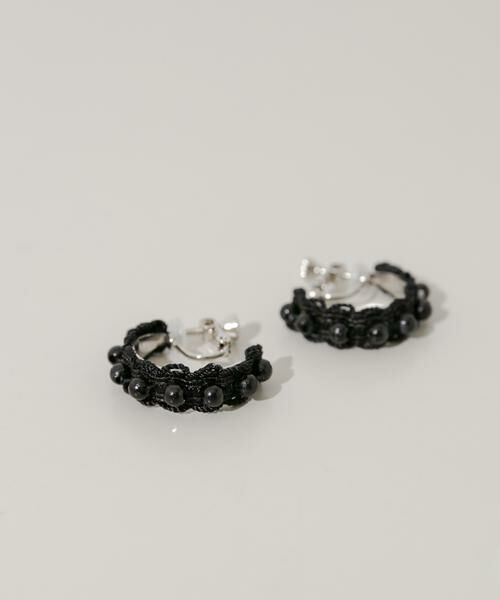 SMELLY / スメリー ピアス・イヤリング | ビーズレースフープイヤリング | 詳細1