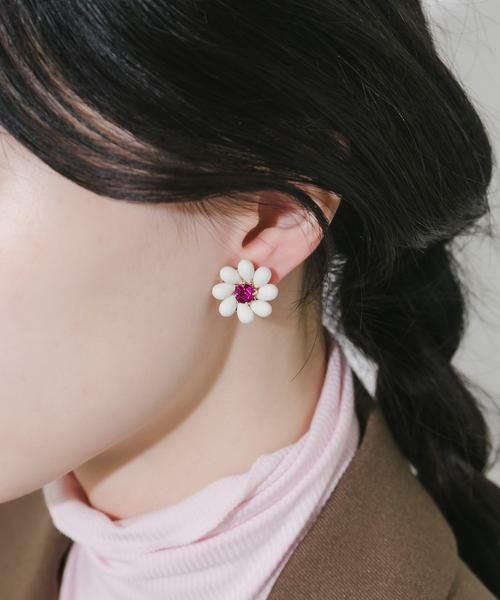SMELLY / スメリー ピアス・イヤリング | カラービーズフラワーイヤリング | 詳細2