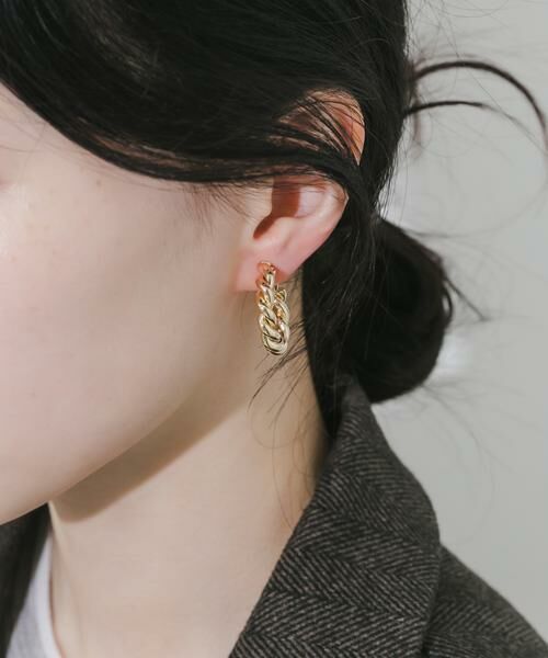 SMELLY / スメリー ピアス・イヤリング | ボリュームツイストフープイヤリング | 詳細1