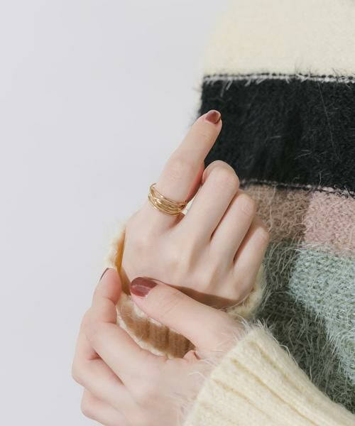 SMELLY / スメリー リング | ステンレスニュアンスウェーブラインリング | 詳細4