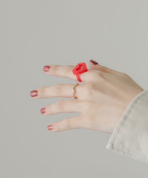 SMELLY / スメリー リング | ハートビーズ2セットリング | 詳細1