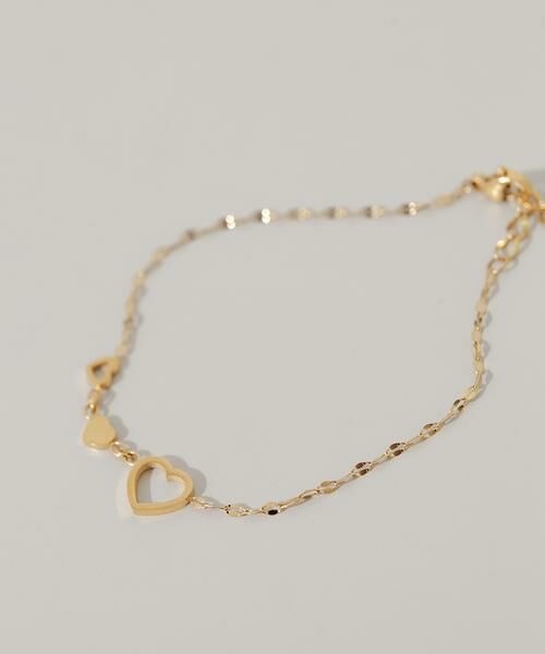 SMELLY / スメリー ブレスレット・バングル | ステンレストリプルハートチェーンブレスレット | 詳細1