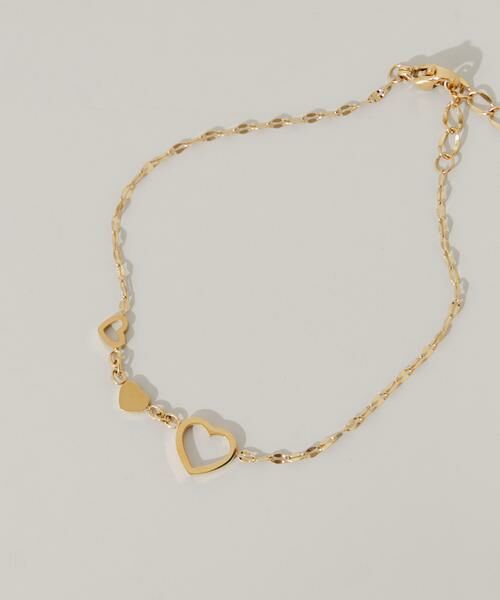 SMELLY / スメリー ブレスレット・バングル | ステンレストリプルハートチェーンブレスレット | 詳細2