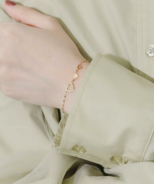 SMELLY / スメリー ブレスレット・バングル | ステンレストリプルハートチェーンブレスレット | 詳細4