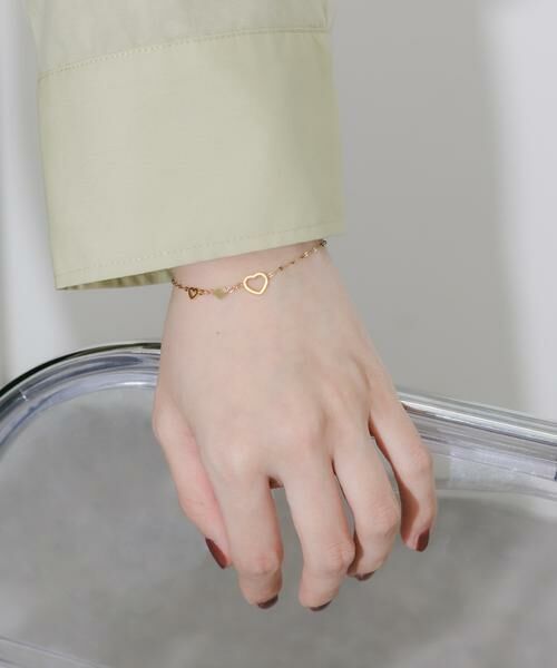 SMELLY / スメリー ブレスレット・バングル | ステンレストリプルハートチェーンブレスレット | 詳細5