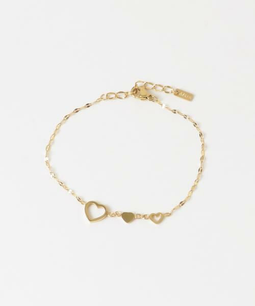SMELLY / スメリー ブレスレット・バングル | ステンレストリプルハートチェーンブレスレット | 詳細6