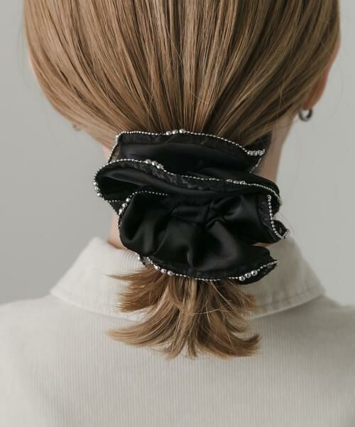 SMELLY / スメリー ヘアゴム・シュシュ | チェーンラインサテンシュシュ | 詳細2