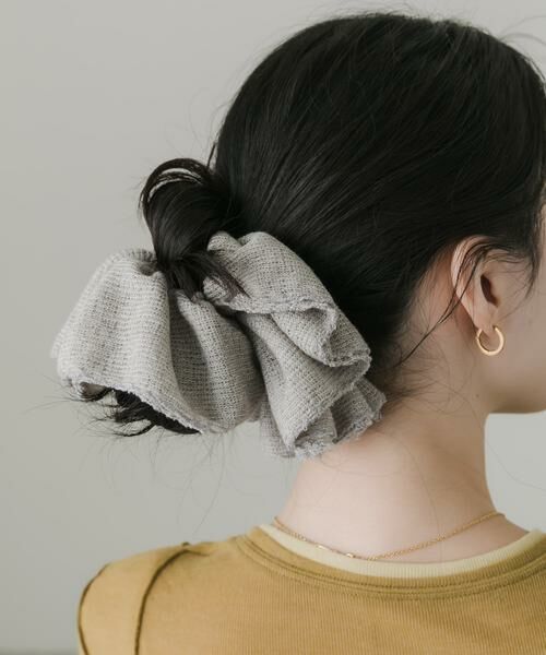 SMELLY / スメリー ヘアゴム・シュシュ | ニットボリュームシュシュ | 詳細4