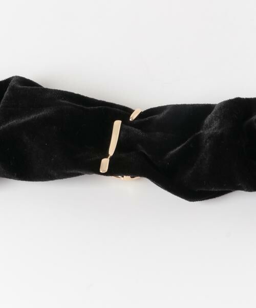 SMELLY / スメリー ヘアアクセサリー | ニュアンスメタルベロアヘアカフ | 詳細6