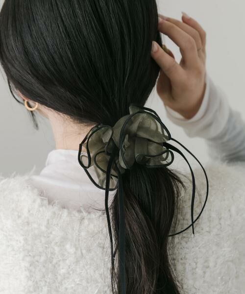 SMELLY / スメリー ヘアアクセサリー | ベロアリボンシアーヘアカフ | 詳細5