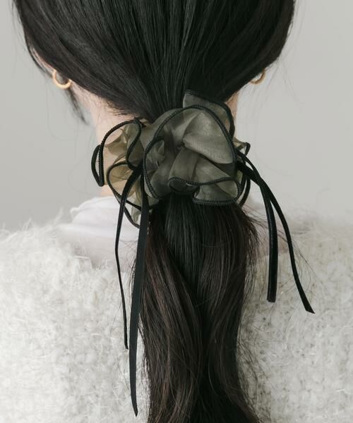 SMELLY / スメリー ヘアアクセサリー | ベロアリボンシアーヘアカフ | 詳細6