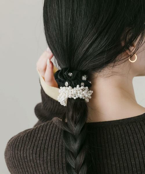 SMELLY / スメリー ヘアゴム・シュシュ | パールビジュー2セットヘアゴム | 詳細3