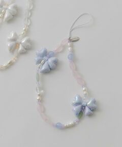 SMELLY / スメリー キーホルダー・ストラップ | リボンモチーフビーズストラップ