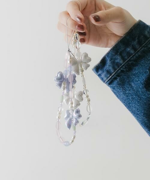 SMELLY / スメリー キーホルダー・ストラップ | リボンモチーフビーズストラップ | 詳細2