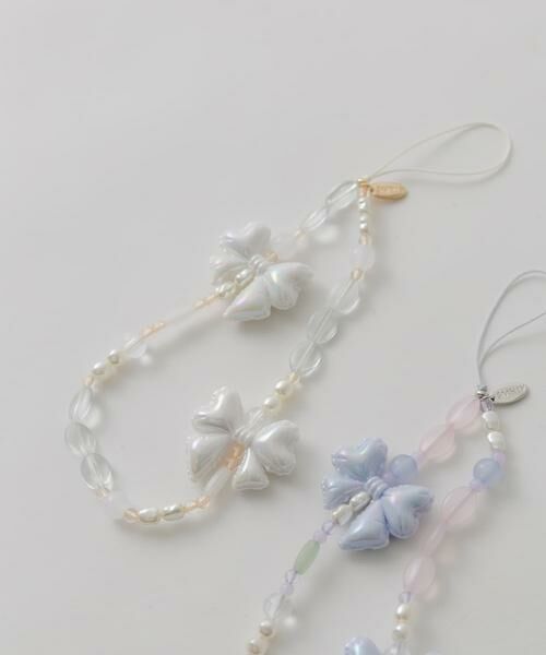 SMELLY / スメリー キーホルダー・ストラップ | リボンモチーフビーズストラップ | 詳細9