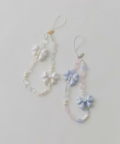 SMELLY / スメリー キーホルダー・ストラップ | リボンモチーフビーズストラップ | 詳細10