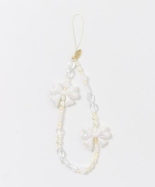 SMELLY / スメリー キーホルダー・ストラップ | リボンモチーフビーズストラップ | 詳細11