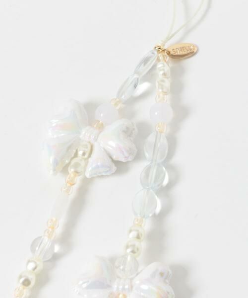 SMELLY / スメリー キーホルダー・ストラップ | リボンモチーフビーズストラップ | 詳細12