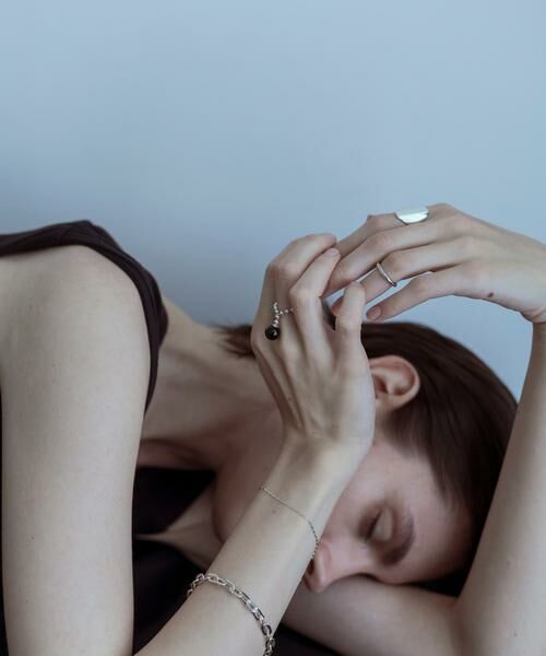 SMELLY / スメリー リング | SMELLY so’　onyx ball chain ring | 詳細3